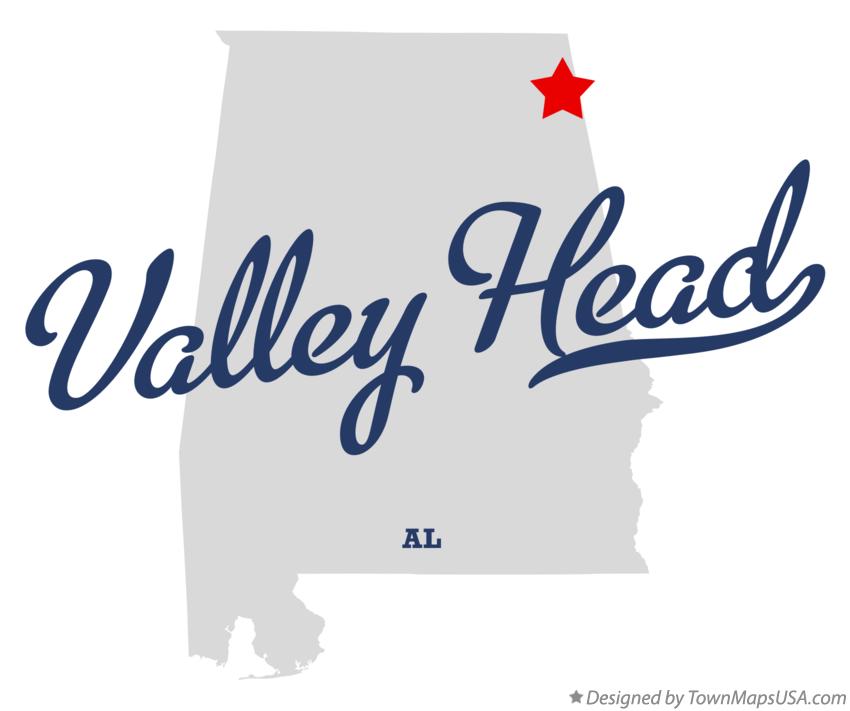 Map of Valley Head, AL, Alabama