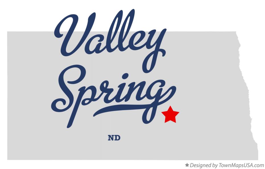 Map of Valley Spring, ND, North Dakota
