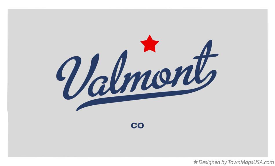 Map of Valmont, CO, Colorado