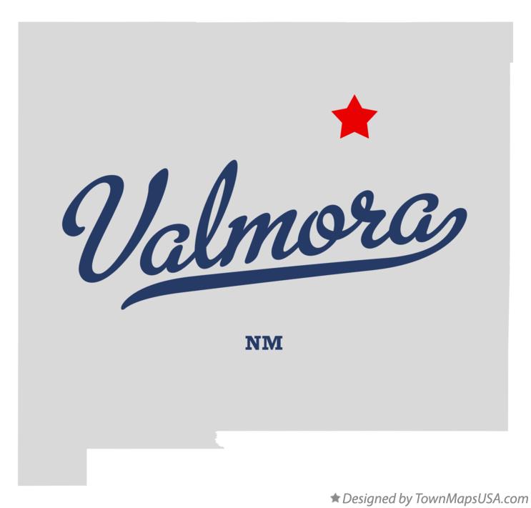 Map of Valmora, NM, New Mexico