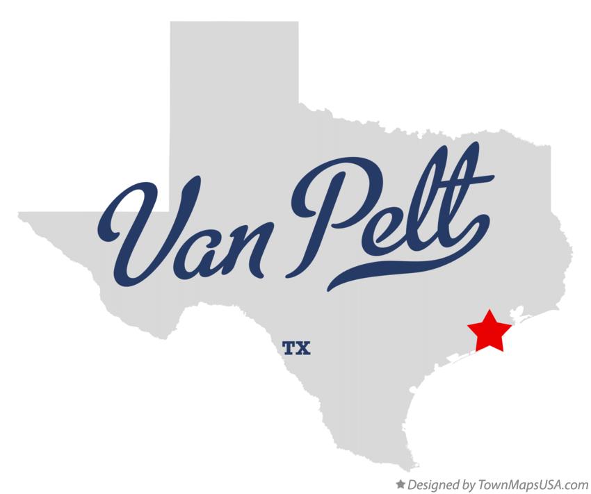 Map of Van Pelt, TX, Texas