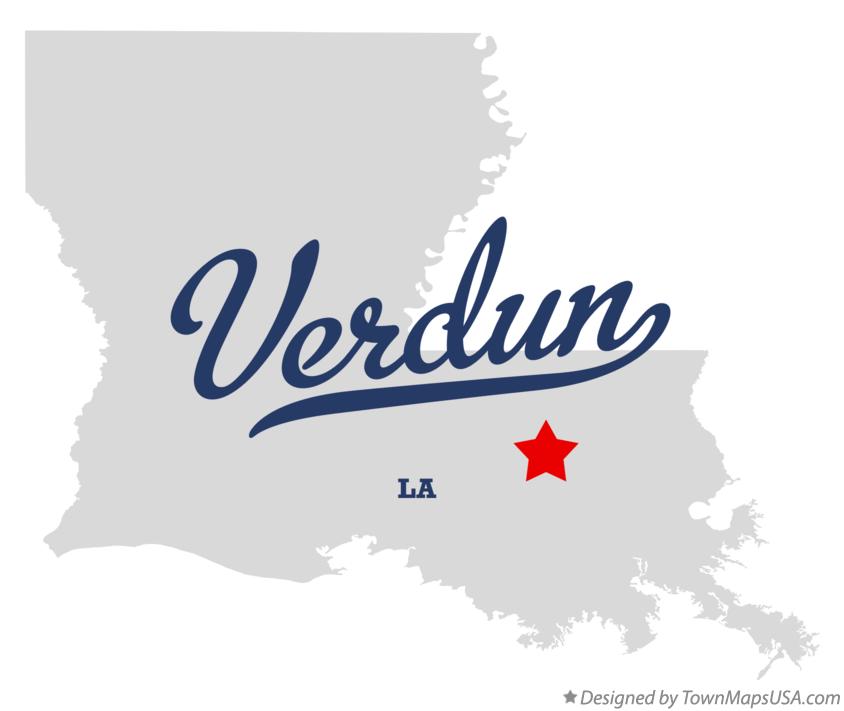 Map of Verdun, LA, Louisiana