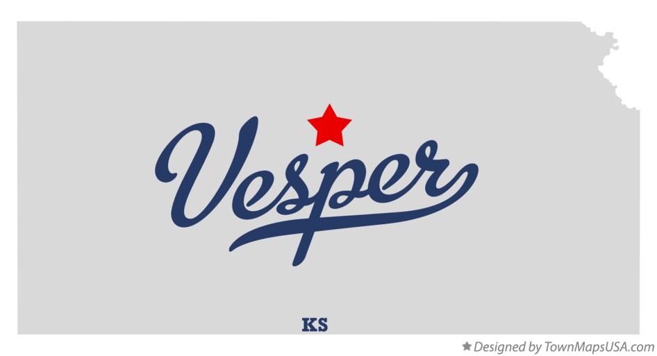 Map of Vesper, KS, Kansas