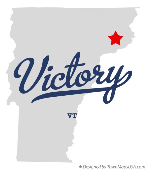 Map of Victory, VT, Vermont