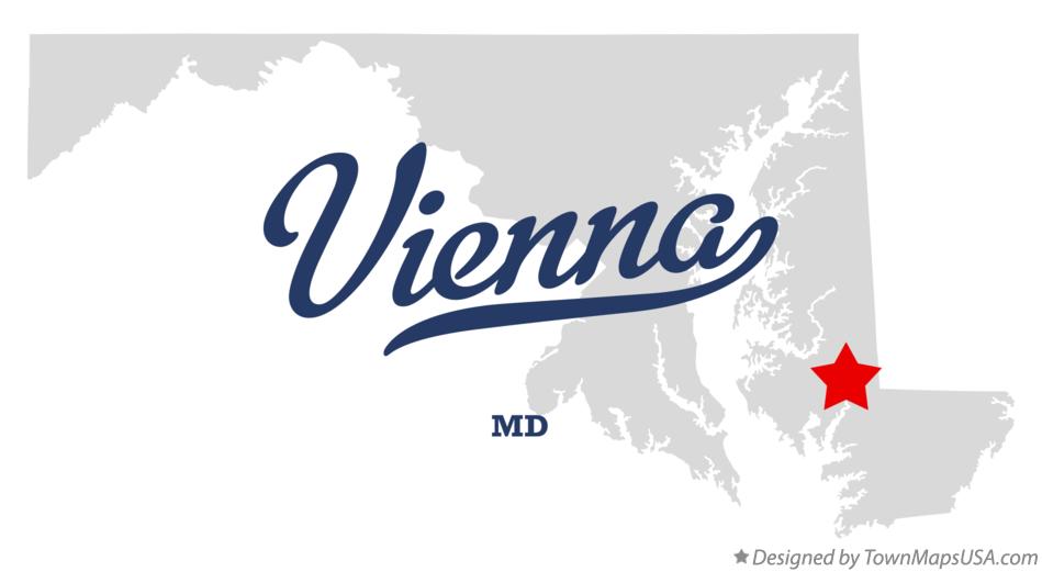 Map of Vienna, MD, Maryland
