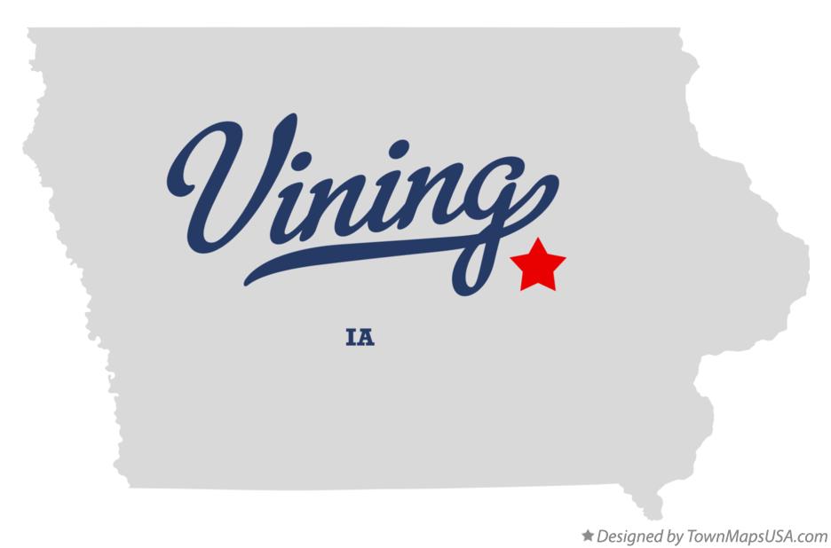 Map of Vining, IA, Iowa