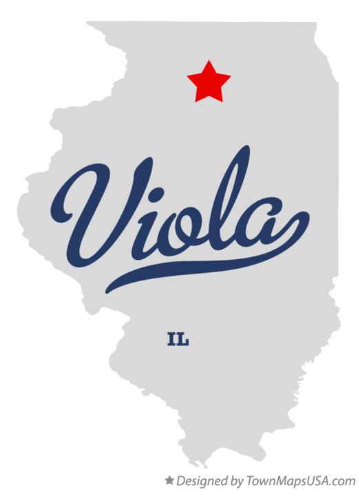 Map of Viola, Lee County, IL, Illinois