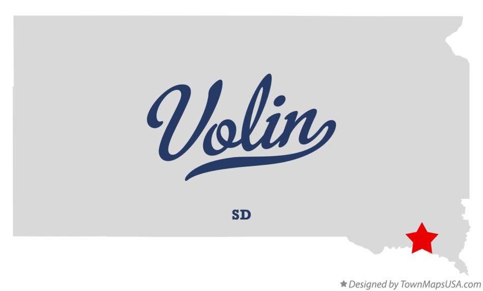 Map of Volin, SD, South Dakota