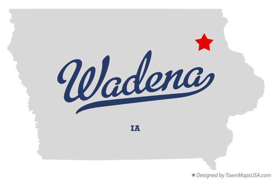 Map of Wadena, IA, Iowa