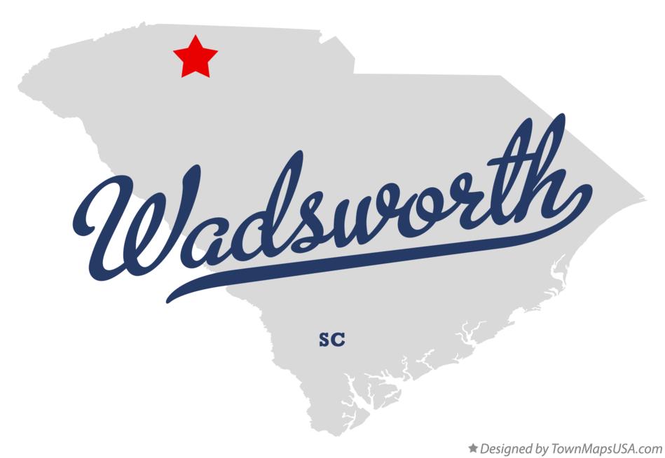 Map of Wadsworth, SC, South Carolina