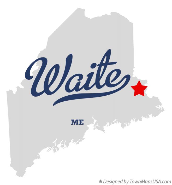 Map of Waite, ME, Maine