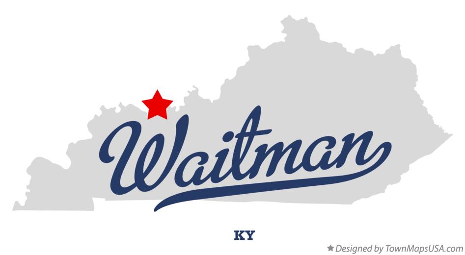 Map of Waitman, KY, Kentucky