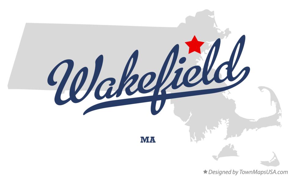 Map of Wakefield, MA, Massachusetts