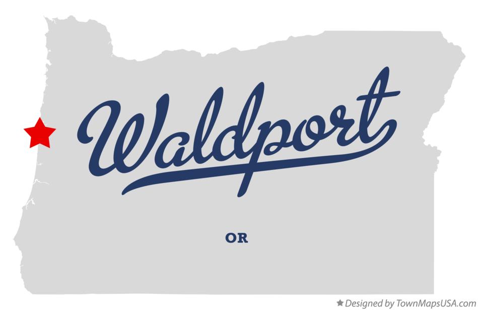 Map of Waldport, OR, Oregon