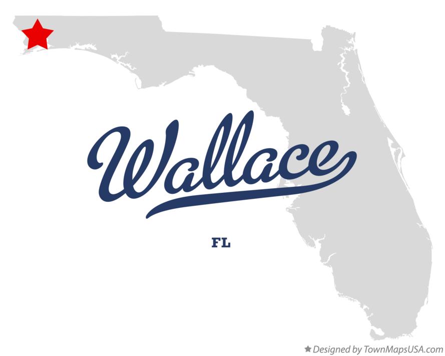 Map of Wallace, FL, Florida