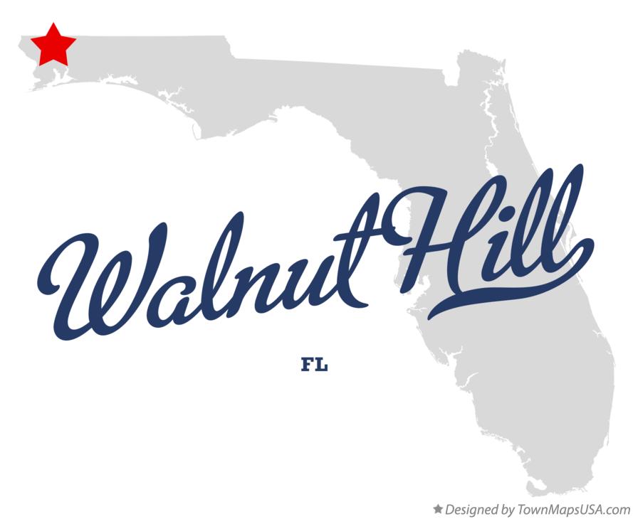 Walnut Hill Florida Map Map of Walnut Hill, FL, Florida