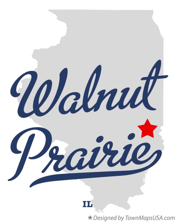 Map of Walnut Prairie, IL, Illinois