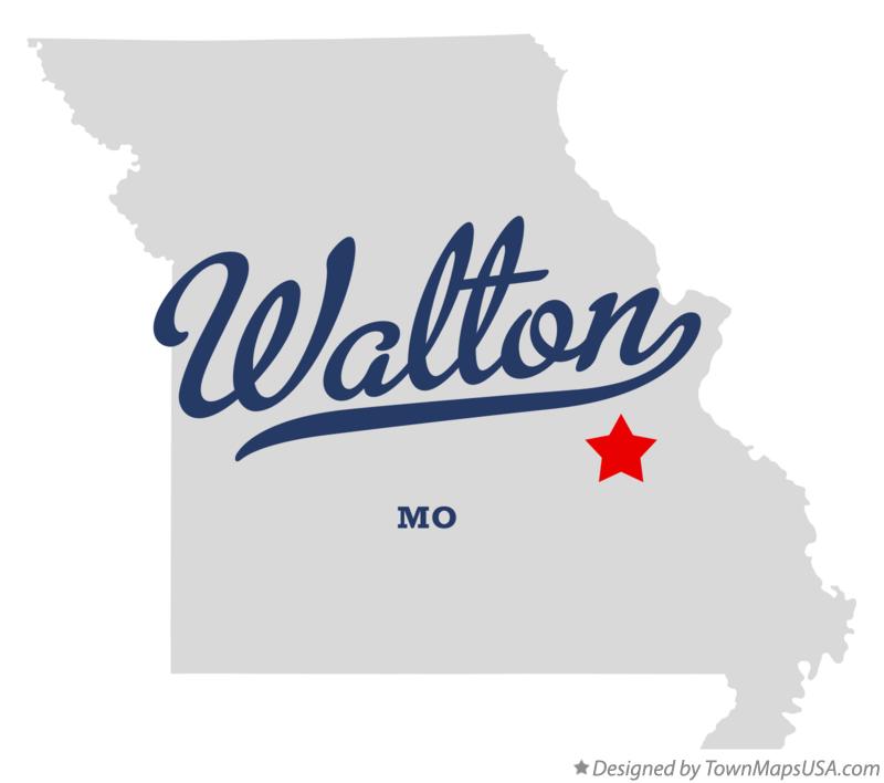 Map of Walton, MO, Missouri