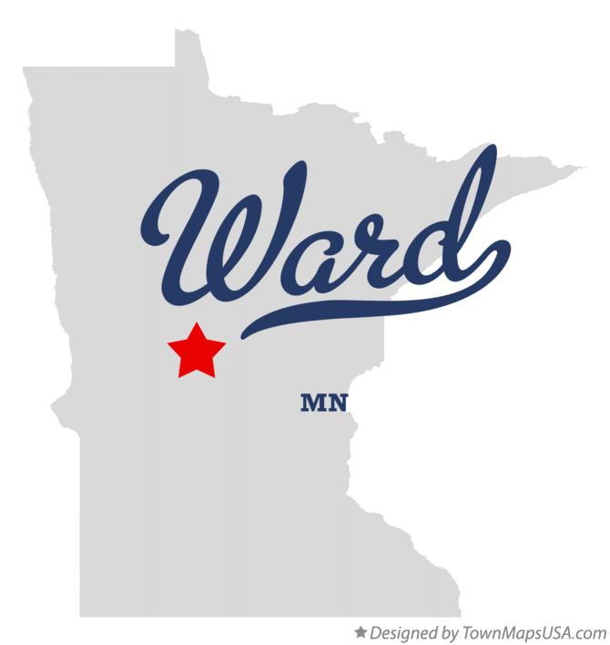 Map of Ward, MN, Minnesota