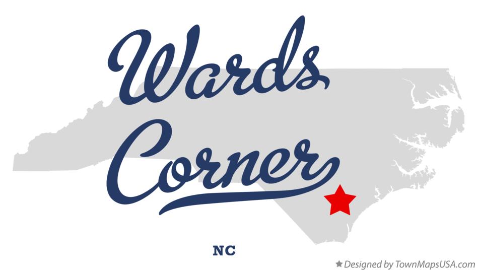 Map of Wards Corner, NC, North Carolina