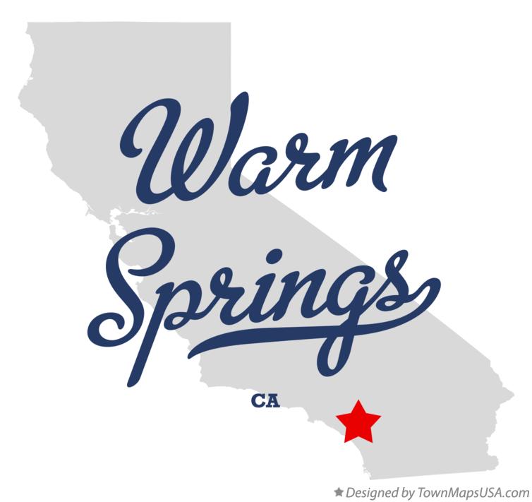 Map of Warm Springs, CA, California