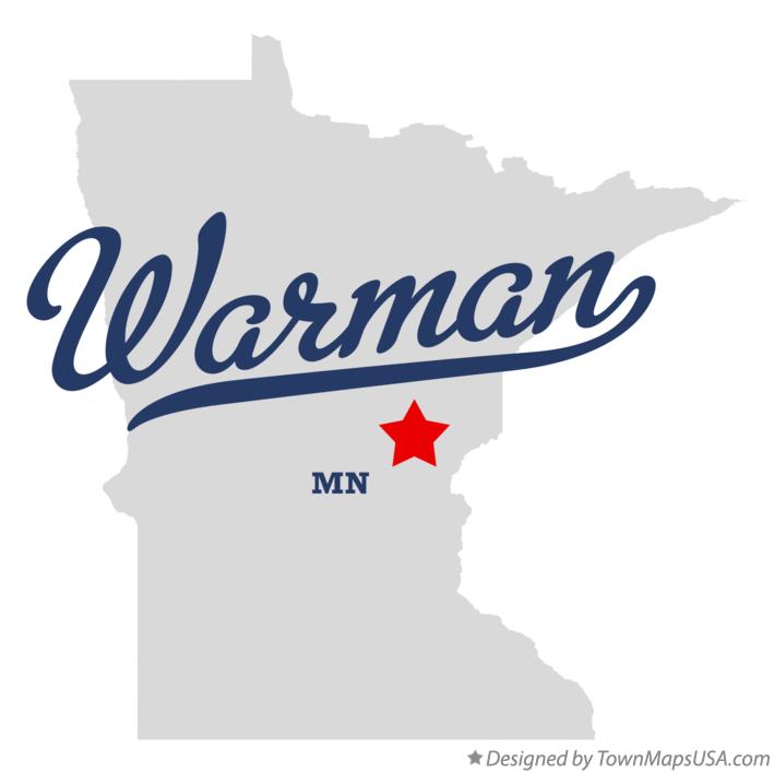 Map of Warman, MN, Minnesota