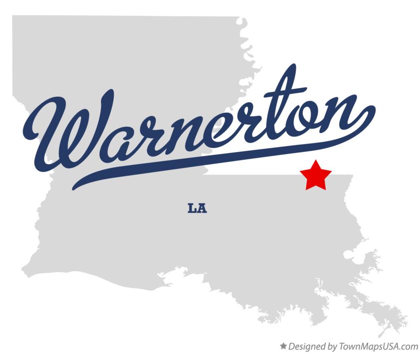 Map of Warnerton, LA, Louisiana