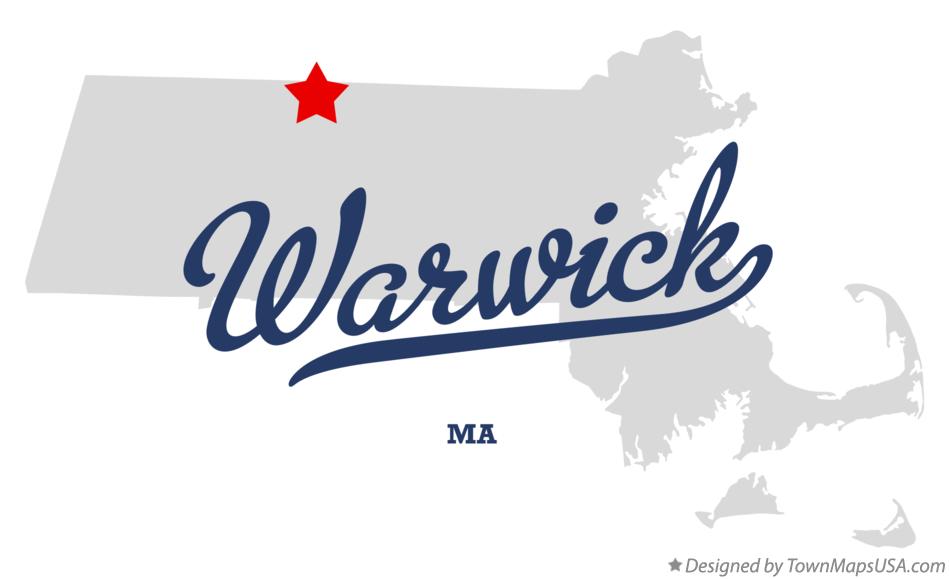 Map of Warwick, MA, Massachusetts