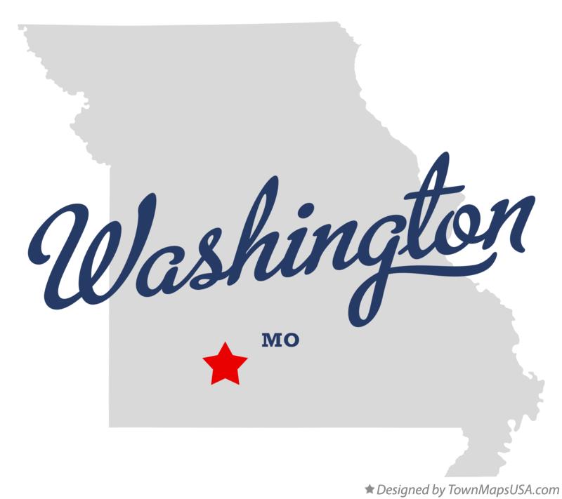 Map of Washington, Greene County, MO, Missouri