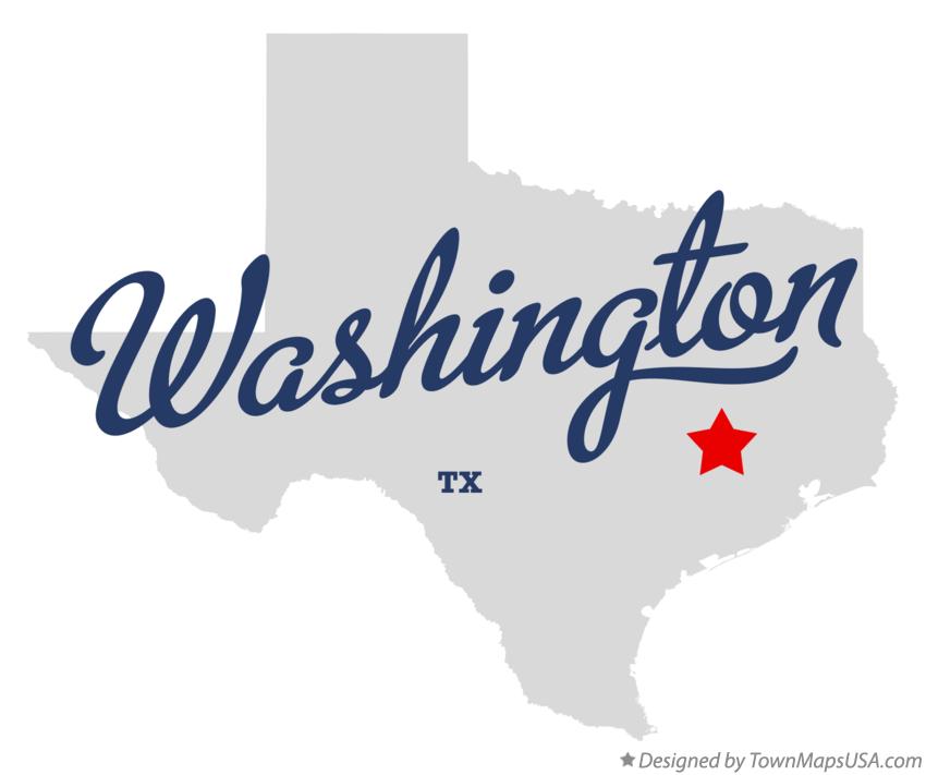 Map of Washington, TX, Texas