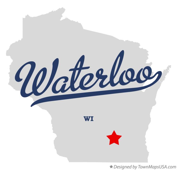 Map of Waterloo, Jefferson County, WI, Wisconsin