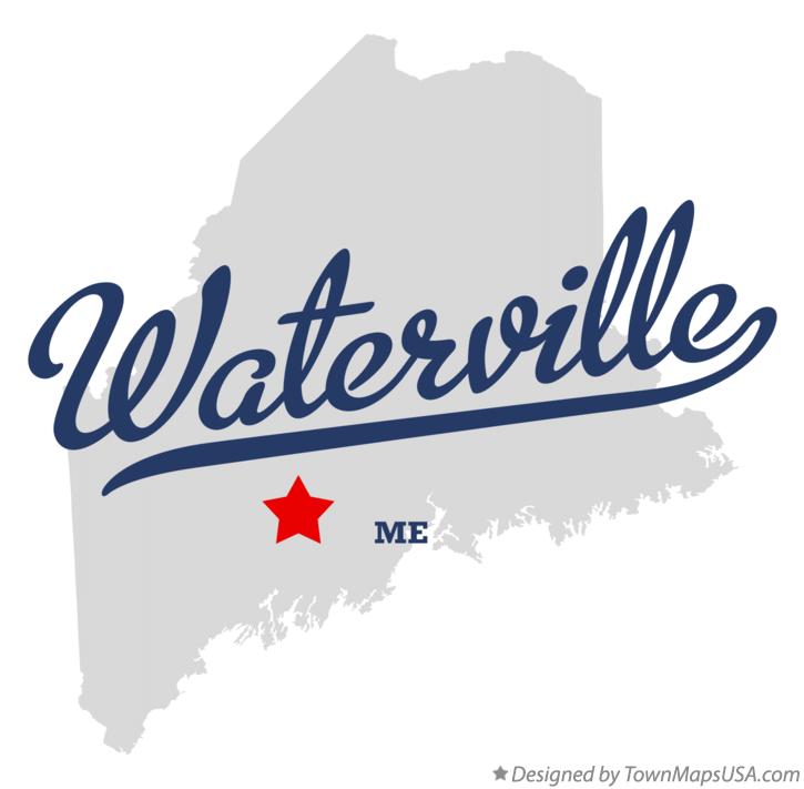 Map of Waterville, ME, Maine