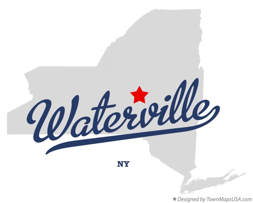 Map of Waterville, NY, New York