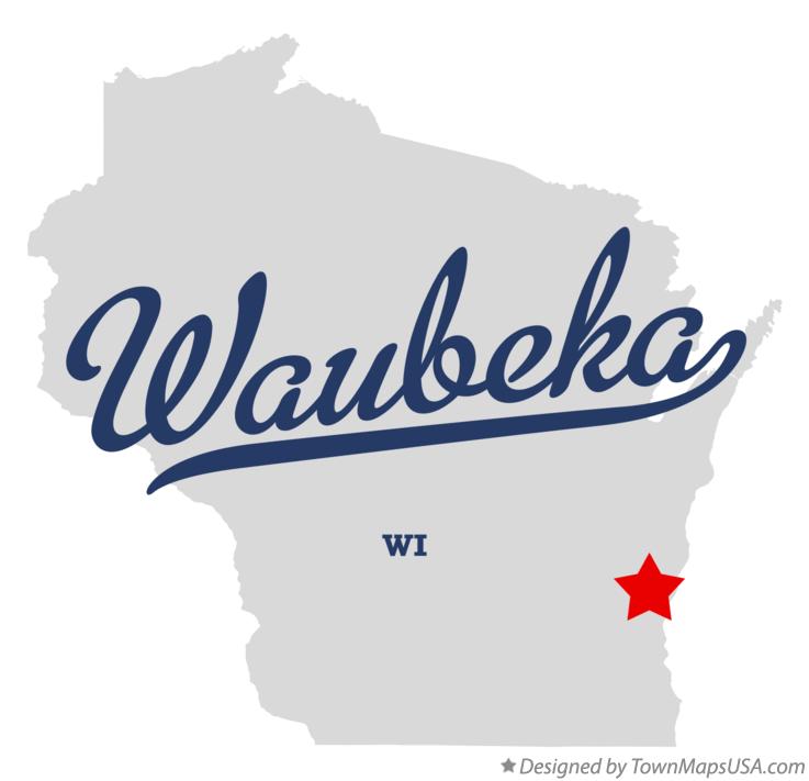 Map of Waubeka, WI, Wisconsin