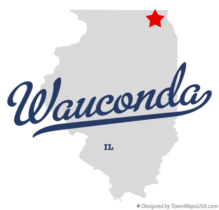 Map of Wauconda, IL, Illinois