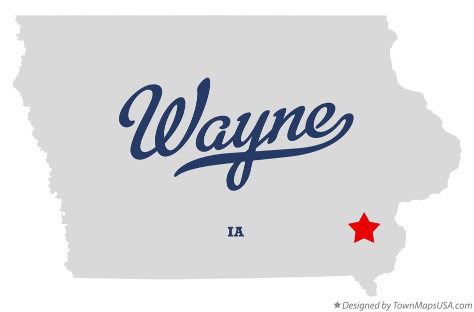 Map of Wayne, Henry County, IA, Iowa
