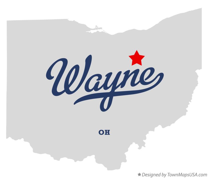 Map of Wayne, Wayne County, OH, Ohio