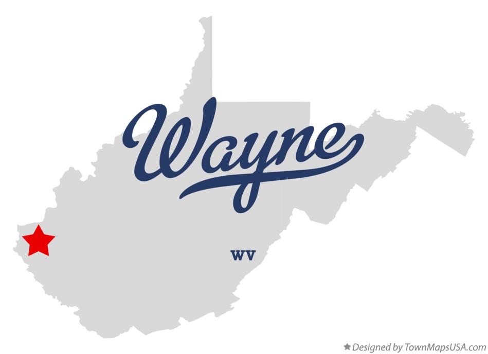 Map of Wayne, WV, West Virginia