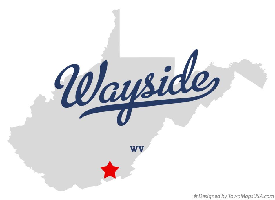 Map of Wayside, WV, West Virginia