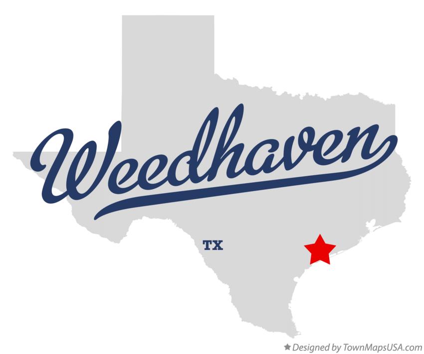 Map of Weedhaven, TX, Texas