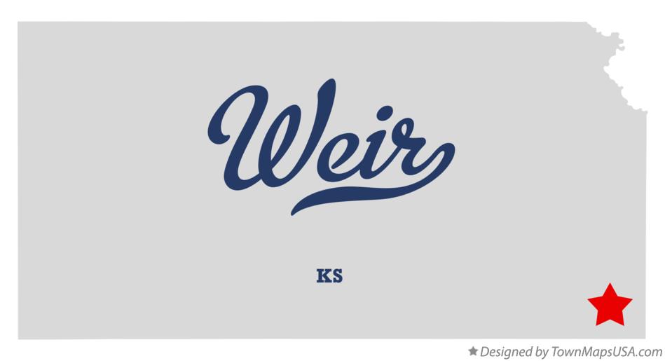 Map of Weir, KS, Kansas