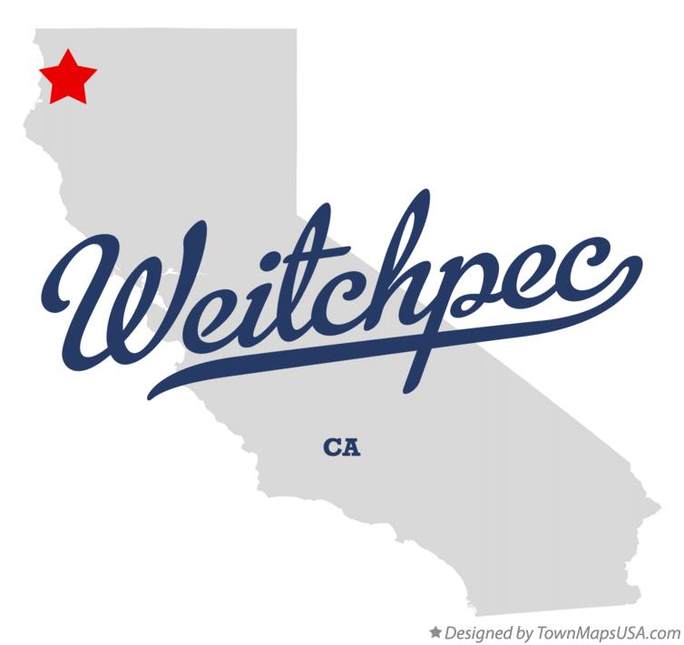 Map of Weitchpec, CA, California