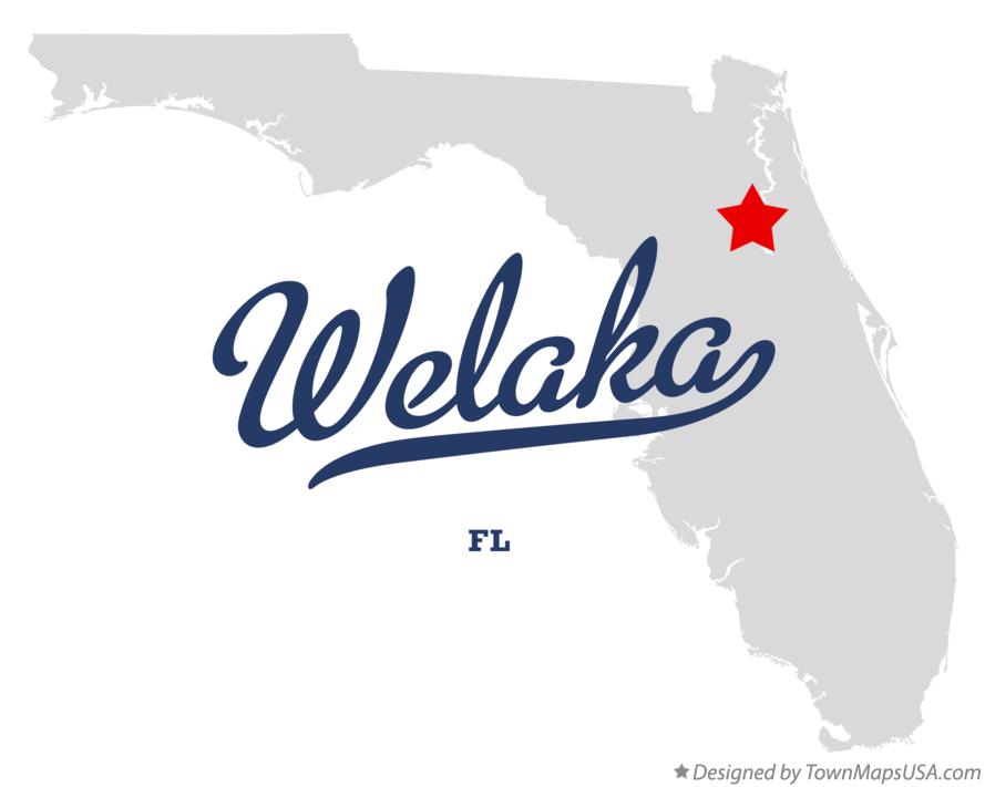 Map of Welaka, FL, Florida
