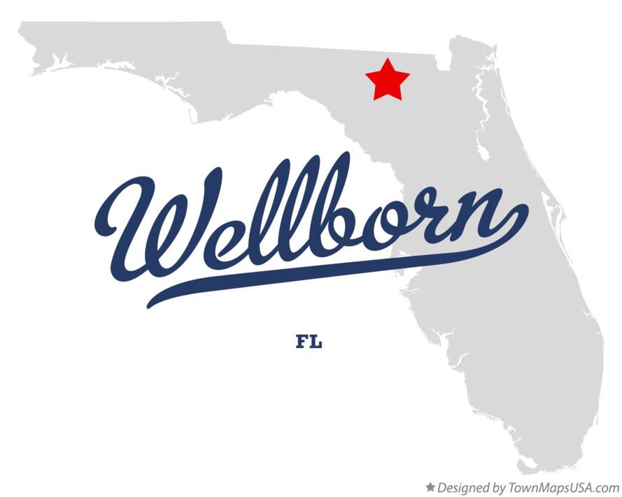 Map of Wellborn, FL, Florida