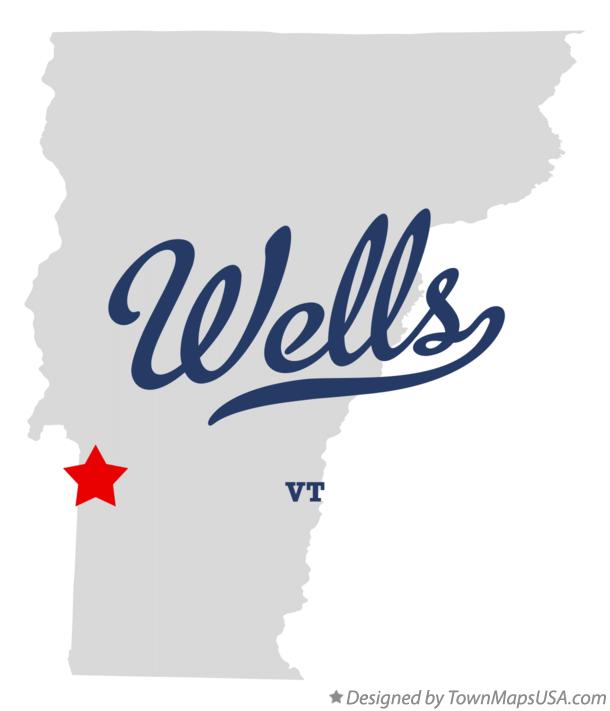 Map of Wells, VT, Vermont