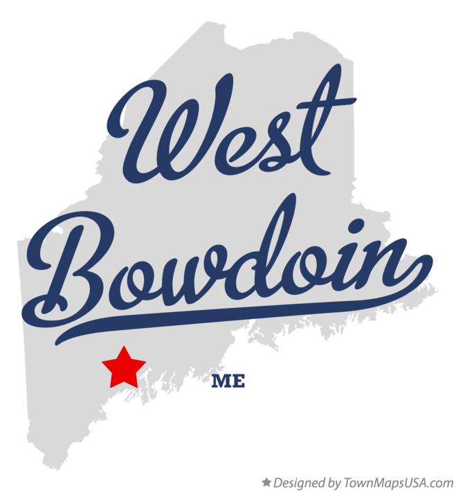 Map of West Bowdoin, ME, Maine
