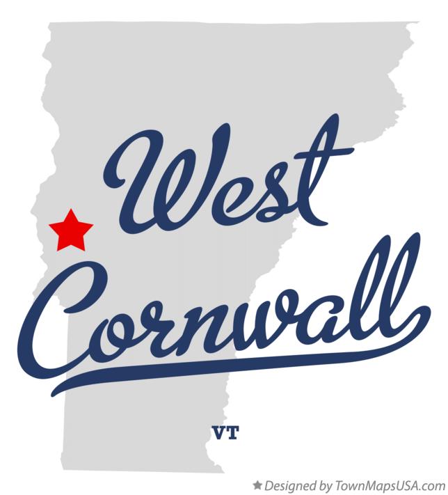 Map of West Cornwall, VT, Vermont
