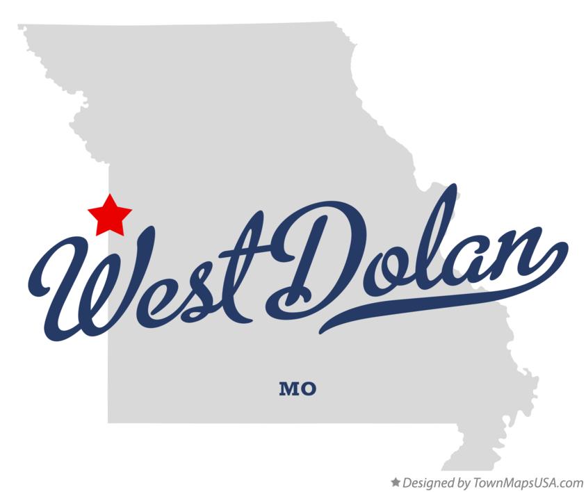 Map of West Dolan, MO, Missouri