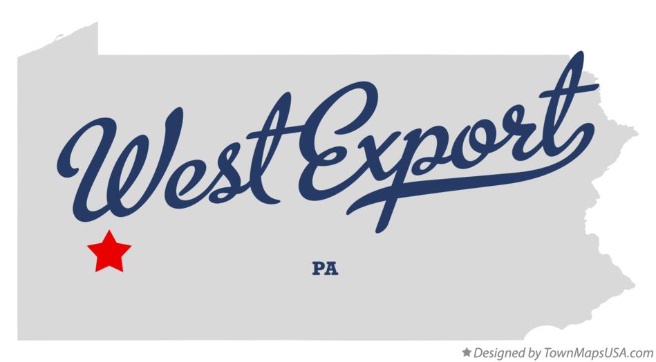Map of West Export, PA, Pennsylvania
