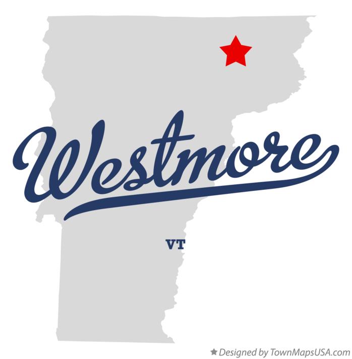 Map of Westmore, VT, Vermont